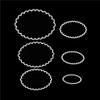 1 Set Oval Circle Scallop Frame Cutting Dies, Oval Frame Die Cuts,DIY Scrapbooking Artist Metal Cutting Dies Stencils Decorative Scrapbooking Steel Craft Embossing Paper Card view 3
