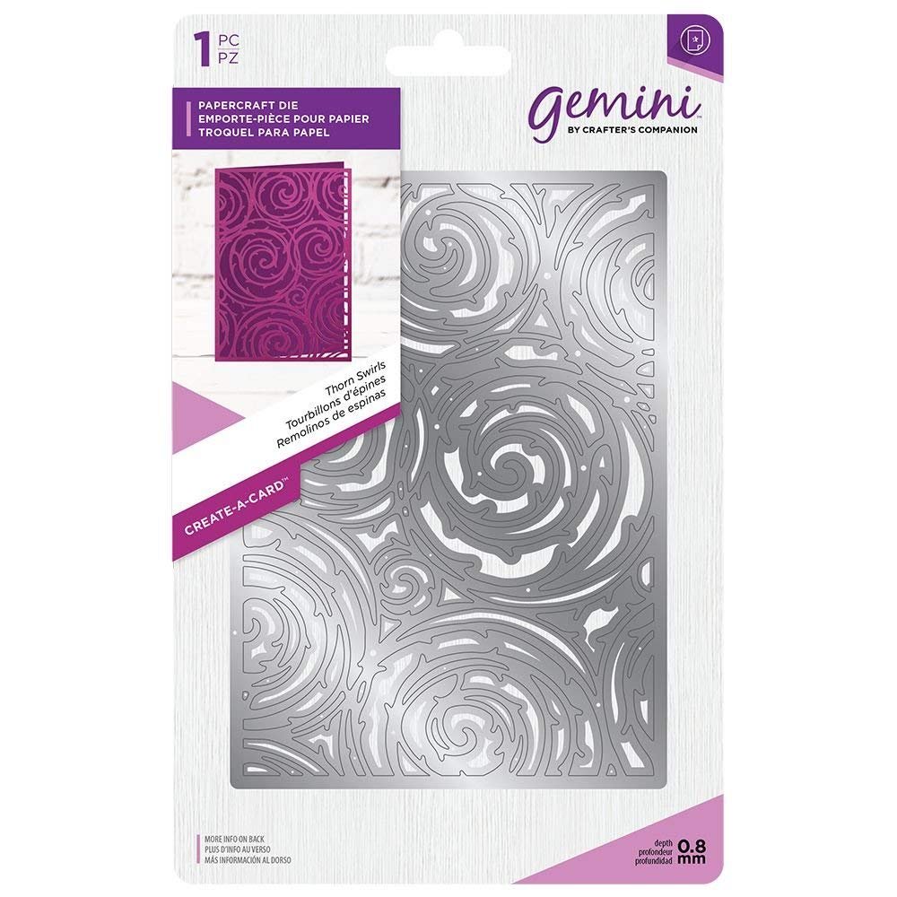 Gemini Create a Card Metal Die-Thorn Swirls, Silver