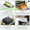 Webbing Cutting Machine, Automatic Hot and Cold Tape Cutter for Elastic Band Self Adhesive Tape Ribbon Zipper view 4