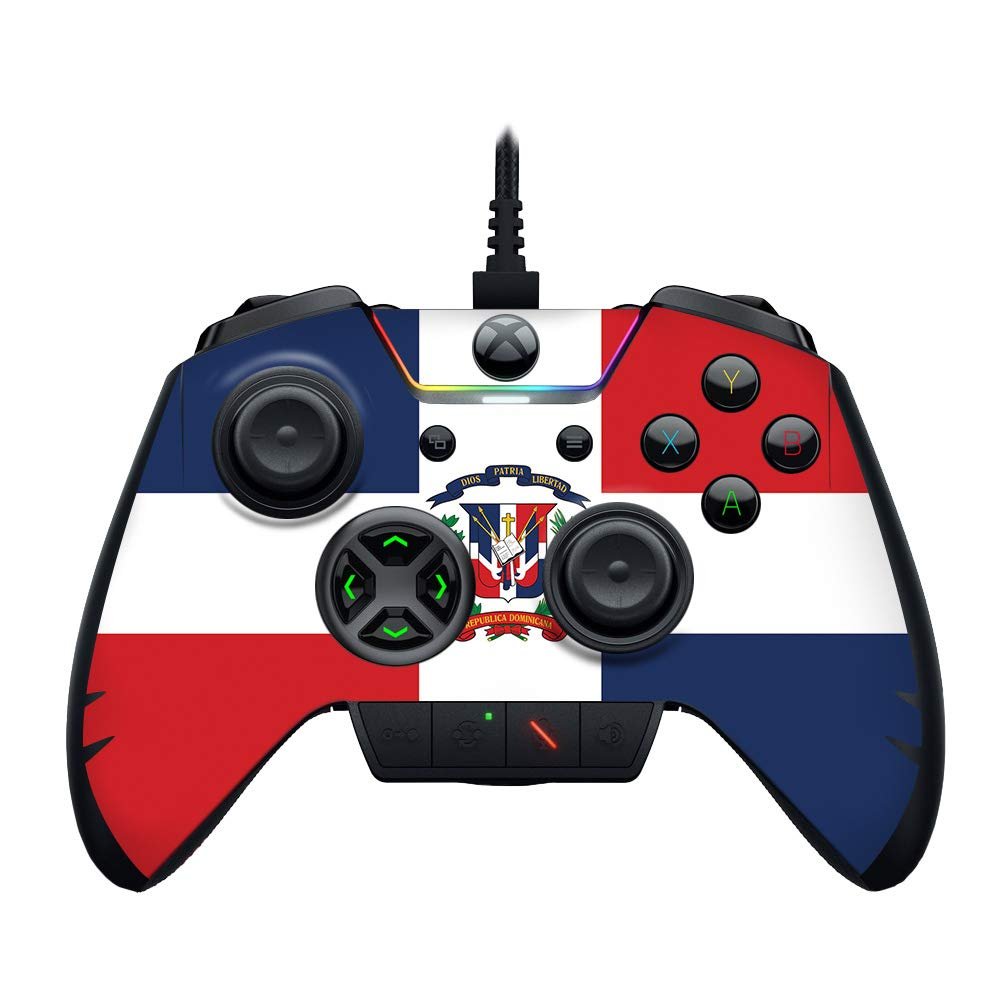 MightySkins Skin Compatible with Razer Wolverine Ultimate - Dominican Flag | Protective, Durable, and Unique Vinyl Decal wrap Cover | Easy to Apply, Remove, and Change Styles | Made in The USA