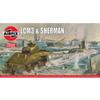 Airfix Model Tank - A03301V LCM3 & Sherman, Plastic Model Kits for Adults & Kids 8+, 1:76 Scale, Skill Level 2, WW2 Theme Military Models, World War 2 Tanks view 1