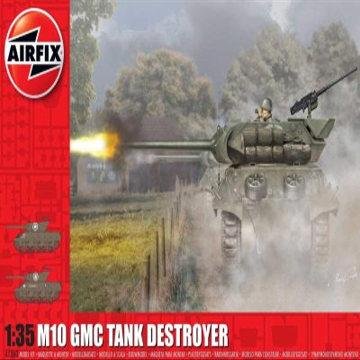 Airfix WWII M10 GMC 1:35 US Army Military Tank Plastic Model Kit A1360