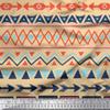 African Print - Pale Orange - Soimoi Viscose Chiffon Fabric, 42" Wide Printed 50 GSM Sheer Material by The Yard for Scarves, Tunics, Kaftans, Dupattas, Overlays & Summer Dresses view 1