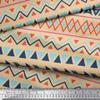 African Print - Pale Orange - Soimoi Viscose Chiffon Fabric, 42" Wide Printed 50 GSM Sheer Material by The Yard for Scarves, Tunics, Kaftans, Dupattas, Overlays & Summer Dresses view 2
