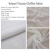 African Print - Pale Orange - Soimoi Viscose Chiffon Fabric, 42" Wide Printed 50 GSM Sheer Material by The Yard for Scarves, Tunics, Kaftans, Dupattas, Overlays & Summer Dresses view 4