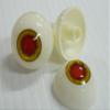 Pair of Realistic Life size Human/Zombie Acrylic Eyes for Halloween PROPS, MASKS, DOLLS (Horror Halo red/yellow eyes) 26mm view 1