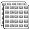 Large Don't Tread On Me Snake White Vinyl Window (Tea Party ic) Sticker for Scrapbooking 1" 50 Pack Stickers Waterproof Vinyl Decals view 1