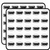 Black and White Oval Trump (car GOP) Sticker for Scrapbooking 1" 50 Pack Stickers Waterproof Vinyl Decals view 1