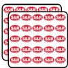 Oval S&R Search and Rescue (paramedemt) Sticker for Scrapbooking 1" 50 Pack Stickers Waterproof Vinyl Decals view 1