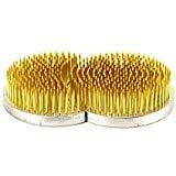 Japanese 4-1/4 x 2-5/8" Sun-Moon Shape Ikebana Kenzan Needle Flower Pin Frog