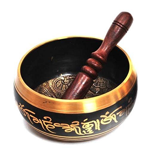 Brass Singing Bowl - 5 Buddhas 5.5"