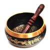 Brass Singing Bowl - 5 Buddhas 5.5" view 1
