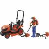 1/18 Kubota BX2670 Lawn Tractor with Figure & Accessories by New Ray SS-33453 view 1
