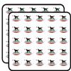 Oval California RepublFlag w Golden Retriever (Dog Breed) Sticker for Scrapbooking 1" 50 Pack Stickers Waterproof Vinyl Decals view 1