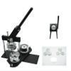 ChiButtons (KIT) Hexagonal 65x58mm Pro Badge Machine Button Maker-B400 + Mould + 100 Parts + Black Stand Cutter Metric System (Black) view 1