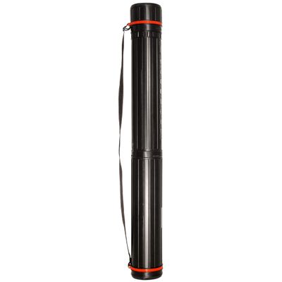 VViViD Extra Large Black Plastic Telescoping Transit Poster & Document Storage Tube w/Adjustable Nylon Carrying Strap (Large (25" x 4"))