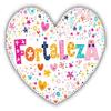 Fortaleza Shaped Heart Travel Art Decorative Scrapbooking Sticker Waterproof Vinyl Stickers for Water Bottle, Laptop & Phone Case 50 Pack view 2