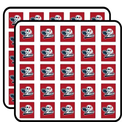 All Star Rugby American Football Skull Sport Sticker for Scrapbooking Waterproof Vinyl Stickers for Water Bottle, Laptop & Phone Case 50 Pack