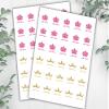 Gender Reveal Party Stickers, Baby Shower Labels, Little Prince and Princess boy or Girl view 4