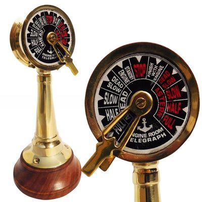 Mahira Nautical Brass Ship Telegraph 6" Nautical Ship's Engine Order Telegraph