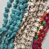 Ochoos 14x17mm Animal Carved Turtle Spacer Stone Beads for DIY Fashion Charms Bracelet Necklace Jewelry Star Fish Plant Flower Nugget - (Color: Sea Star Colorful) view 3