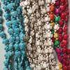 Ochoos 14x17mm Animal Carved Turtle Spacer Stone Beads for DIY Fashion Charms Bracelet Necklace Jewelry Star Fish Plant Flower Nugget - (Color: Sea Star Colorful) view 4