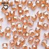 Calvas 10mm Austria Diagonal Hole Cube Square Beads for Bracelet Making Women DIY Accessories Blue Glass Crystal Beads Wholesale X302 - (Color: X303, Item Diameter: 8mm 20pcs) view 1