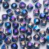 Calvas 10mm Austria Diagonal Hole Cube Square Beads for Bracelet Making Women DIY Accessories Blue Glass Crystal Beads Wholesale X302 - (Color: X303, Item Diameter: 8mm 20pcs) view 4