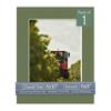 CountryArtHouse Dill Acid Free 8x10 Picture Frame Mats with White Core Bevel Cut for 6x8 Pictures - Fits 8x10 Frame - One Mat - With Bag & Backing view 1