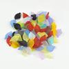 Calvas Wholesale 100pcs Randomly Mixed Color Acrylic Leaf Beads Pendant Plastic Frosted Lucite Chunky Spacer Charms Pendant Beads - (Color: Lavender) view 2