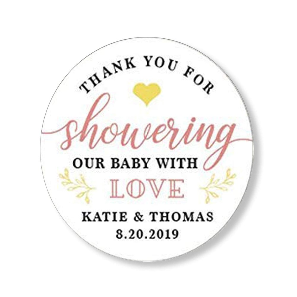 Baby Shower Stickers, Thank You Baby Party Stickers, Baby Shower Stickers For Favors, Favor Stickers for Thank You For Showering Our Baby F11:3