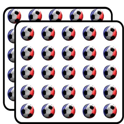 France Football National Team Soccer Fan Sticker for Scrapbooking Waterproof Vinyl Stickers for Water Bottle, Laptop & Phone Case 50 Pack
