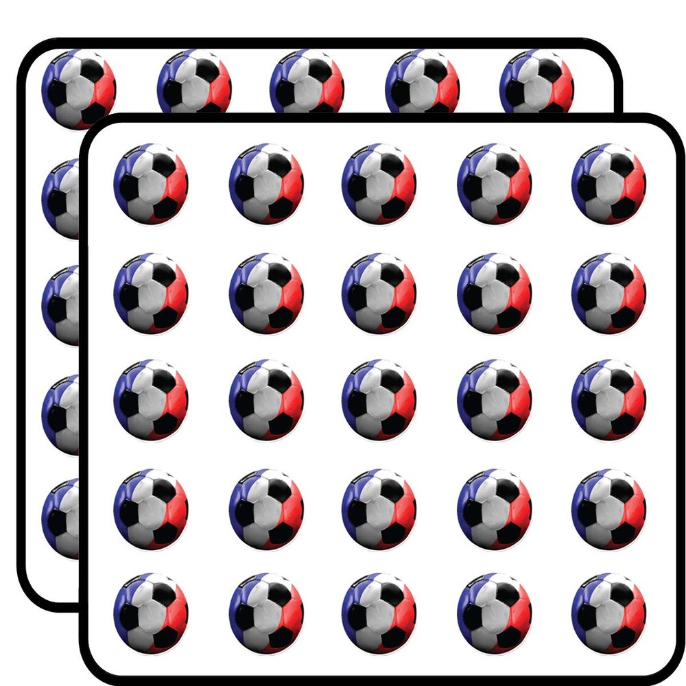 France Football National Team Soccer Fan Sticker for Scrapbooking Waterproof Vinyl Stickers for Water Bottle, Laptop & Phone Case 50 Pack