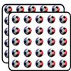 France Football National Team Soccer Fan Sticker for Scrapbooking Waterproof Vinyl Stickers for Water Bottle, Laptop & Phone Case 50 Pack view 1