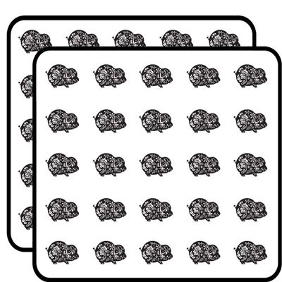 Chinese Zodiac Pig Sticker for Scrapbooking Waterproof Vinyl Stickers for Water Bottle, Laptop & Phone Case 50 Pack