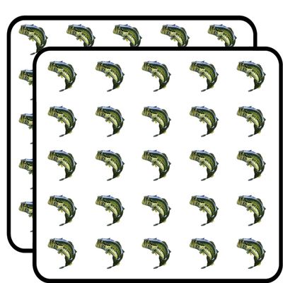 Largemouth Bass Sticker for Scrapbooking Waterproof Vinyl Stickers for Water Bottle, Laptop & Phone Case 50 Pack