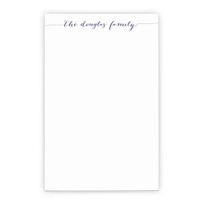 Family Personalized Notepad Set, Personalized Housewarming gifts, Personalized Family Notepad, Letter writing paper, size 5.5in x 8.5in, 50 sheets