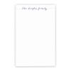 Family Personalized Notepad Set, Personalized Housewarming gifts, Personalized Family Notepad, Letter writing paper, size 5.5in x 8.5in, 50 sheets view 1