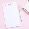 Family Personalized Notepad Set, Personalized Housewarming gifts, Personalized Family Notepad, Letter writing paper, size 5.5in x 8.5in, 50 sheets view 2