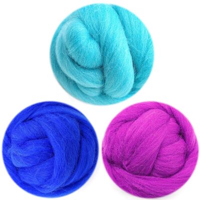 Artec360 Needle Felting Wool Roving 10.5oz (300g) 3 Colours DIY Felting Wool for Needle Felting Kit 3.5oz (100g) x 3 Colours (Inspired Source)