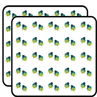 Mahi Mahi Set Sticker for Scrapbooking Waterproof Vinyl Stickers for Water Bottle, Laptop & Phone Case 50 Pack