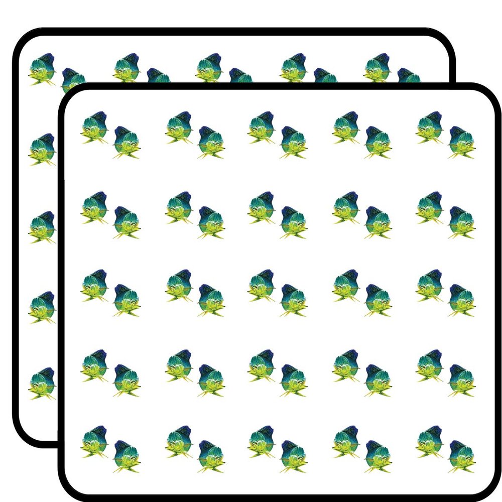 Mahi Mahi Set Sticker for Scrapbooking Waterproof Vinyl Stickers for Water Bottle, Laptop & Phone Case 50 Pack