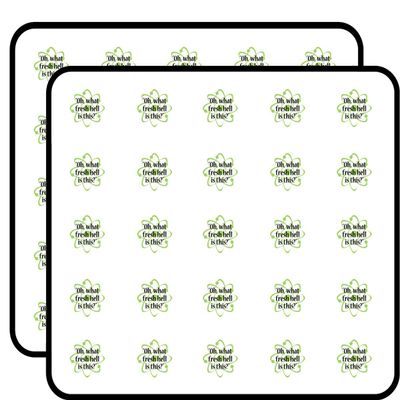 Oh What Fresh Hell is This? Big Bang Theory Sticker for Scrapbooking Waterproof Vinyl Stickers for Water Bottle, Laptop & Phone Case 50 Pack