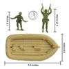 BMC Marx Plastic Army Men Beach Assault - Green vs Tan 24pc WW2 US Soldiers - Made in USA view 3