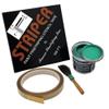 Automotive Pinstriping KIT - Stencil/Brush/Paint - Pinstripe Your Car/Truck - Results: 1/8 inch Stripe, 1/8 inch Space, 1/16 inch Stripe (Emerald Green, 42 Foot roll) view 1
