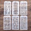 DIY Decorative Stencil Template for Scrapbooking Painting on Wall Furniture, Set of 6 (Leaf) view 2