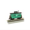 Bachmann Trains Northeast Steel Caboose -Penn Central - Jade Green with Black Roof - N Scale view 1