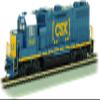 Bachmann Trains - EMD GP38-2 DCC Ready Diesel Locomotive - CSX HTM #2640 - HO Scale view 1