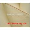 Zamtac 100% Cotton 14CT Cross Stitch/Embroidery Fabric Aida Cloth Canvas for Whites Red Black Navy Blue Light Blue Beige - (Color: Black, Size: 50x100cm) view 4
