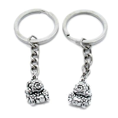 1 PCS Antique Silver Keyrings Keychains Key Ring Chains Tags Clasps AA461 Chinese Zodiac Sheep Goat